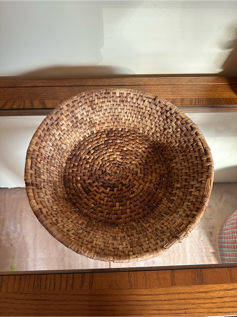 Woven Natural Brown Decorative Basket - Handcrafted Home Accent